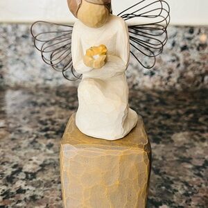 Willow Tree Brown and Cream Angel Sculpture